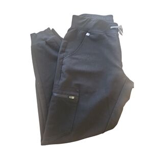 Figs Zamora Po 2784  Black Cargo Scrubs Size XS